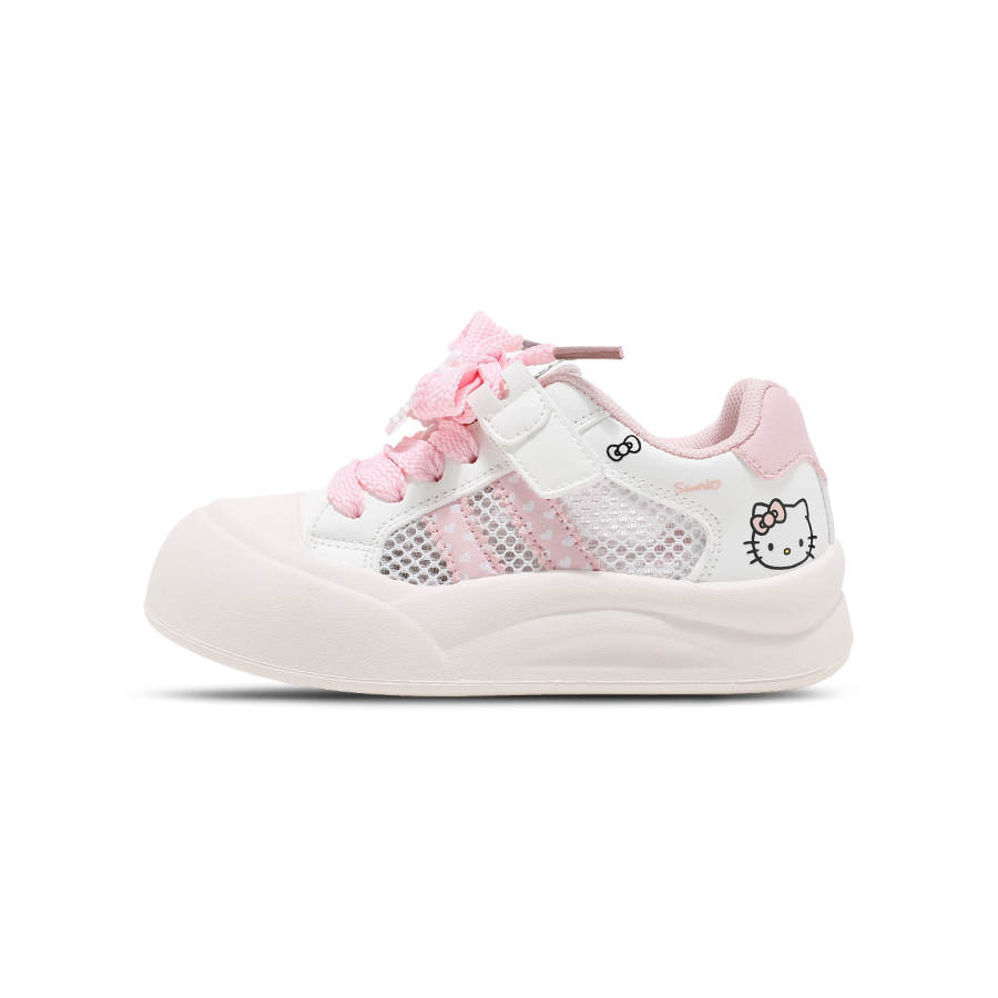 Sanrio x Hello Kitty Synthetic Leather Slip Resistant Anti Kick Abrasion Resistant Breathable Low top Skateboard Shoes