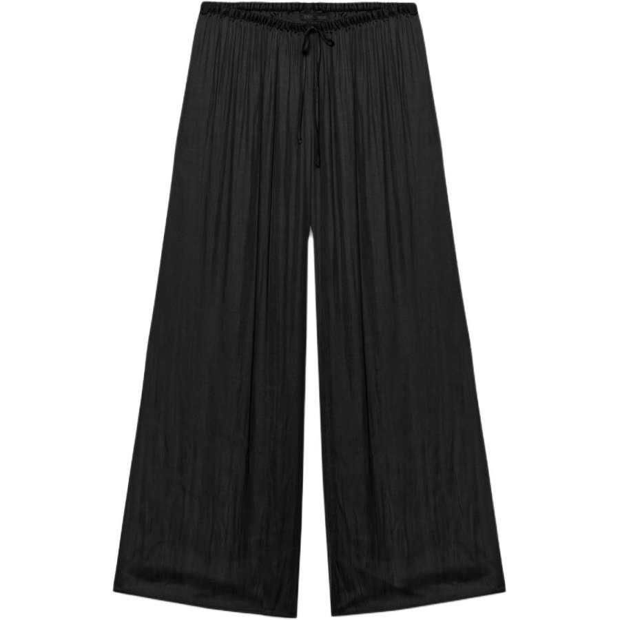 ZARA Casual Pants Women's Black Moderate Wide Leg Pants