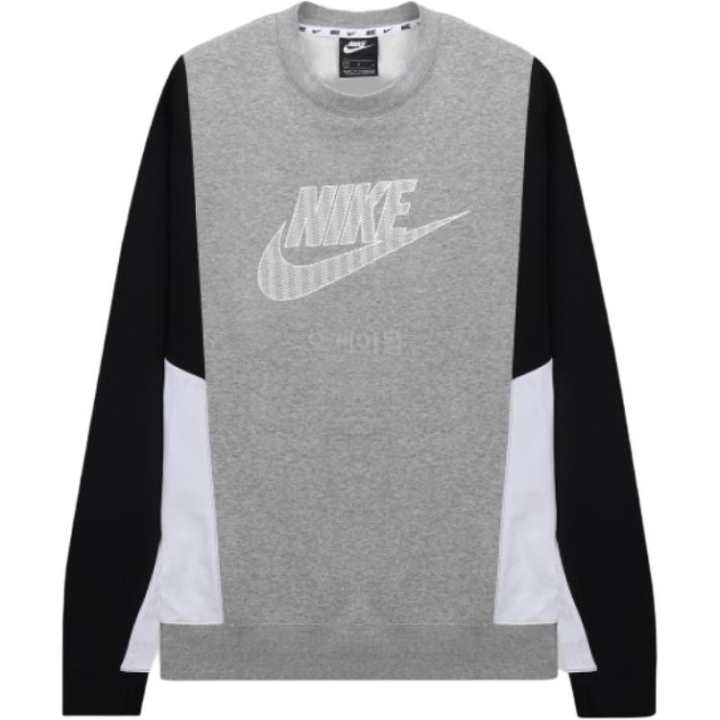 Nike Nike Sweatshirts Men's Gray Crew Neck Moderate Straight Fit