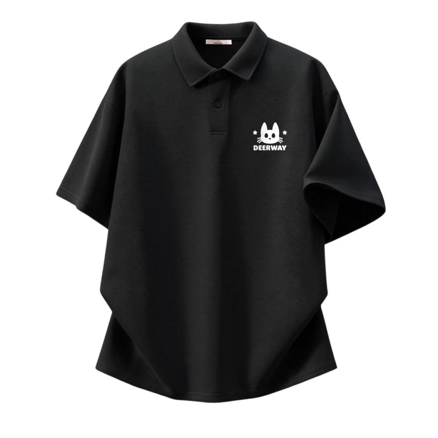 DEERWAY Polo Shirts Unisex Polo Collar Moderate Straight Fit