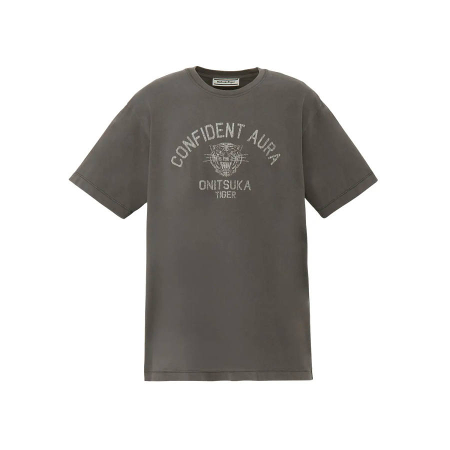 Onitsuka Tiger WASHED GRAPHIC TEE T Shirt Unisex Gray