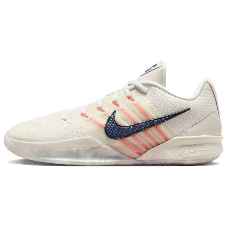 Nike Nike Sabrina 3 Fabric Low top Basketball Shoes Unisex White Coral Powder