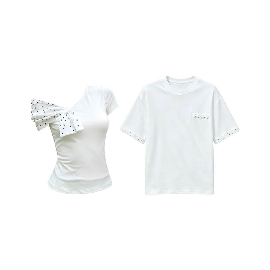 TUSHIFEI Couple Sets Women's Crew Neck Moderate