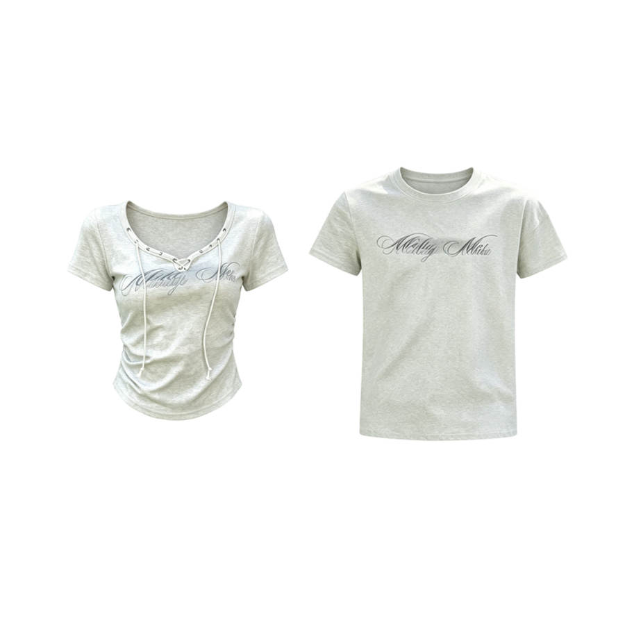 TUSHIFEI Couple Sets Women's Crew Neck Moderate