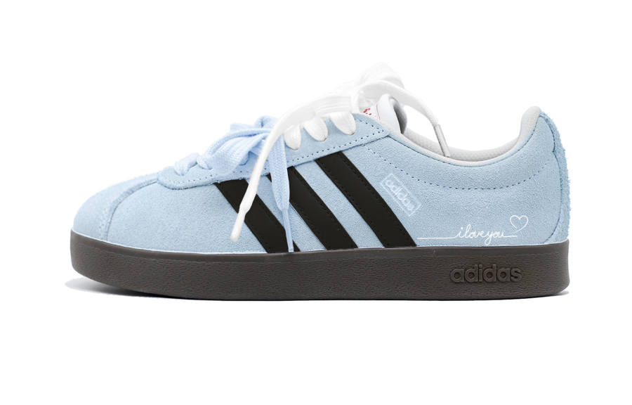 Adidas Adidas Vl Court Classic Ice Blue Love Letter Low top Skateboard Shoes Unisex