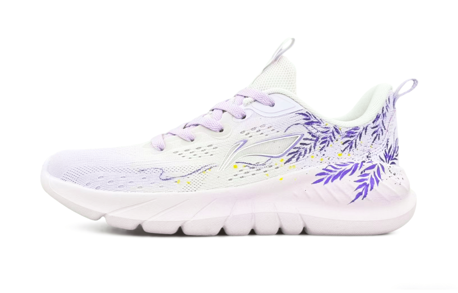 Li-Ning Li Ning Light Lanying V2 Cushioning Running Shoes Women's White Purple