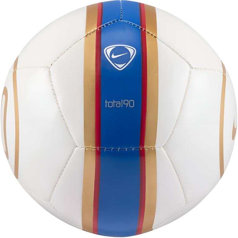 Nike Nike Size 1 Ball Machine Stitched Ball Synthetic Leather White, Gold, Blue Soccer Ball