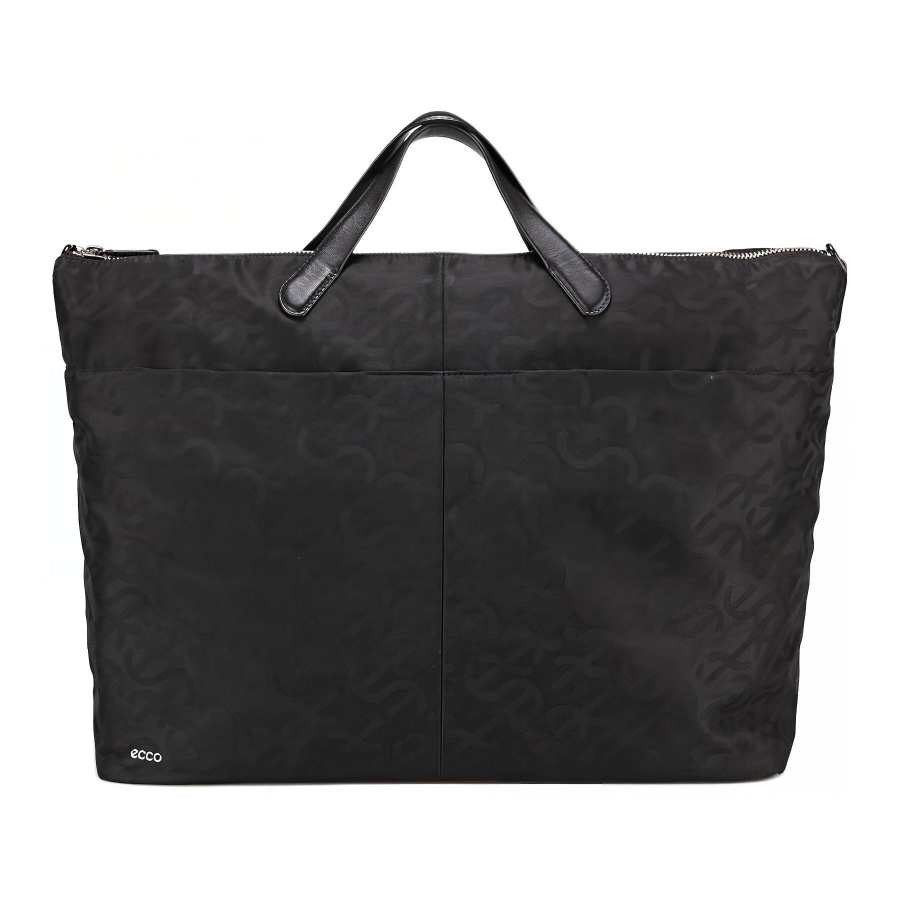 Ecco Cow Leather Handbag Unisex Black