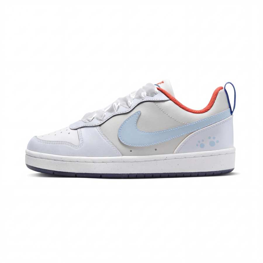 Nike Nike Court Borough Slip Resistant Abrasion Resistant Low top Kids' Skateboarding Shoes Light Blue Teenagers