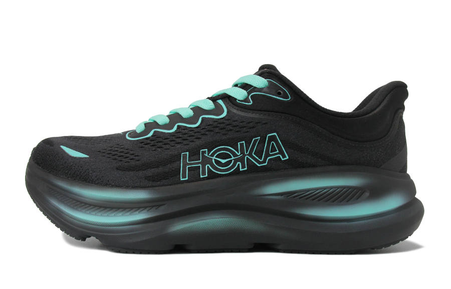 HOKA ONE ONE Bondi 9 Low top Running Shoes Men's Black Blue