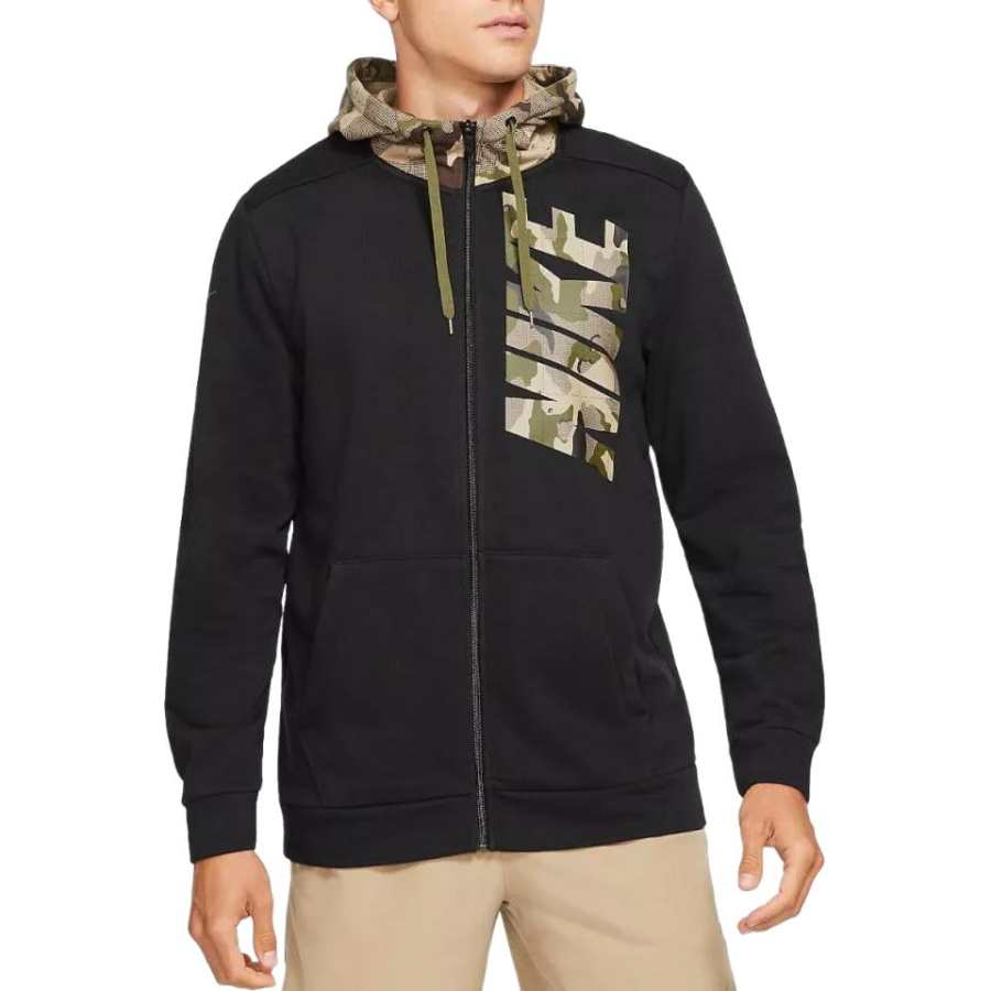 Nike Nike Dri Fit Sweatshirts Men's Black Hooded Moderate Straight Fit