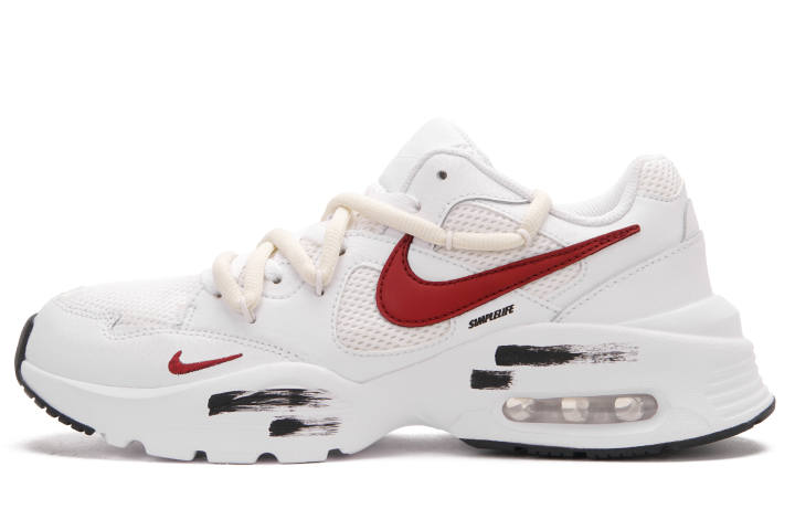Nike Nike Air Max Fusion Low top Running Shoes Unisex White Red