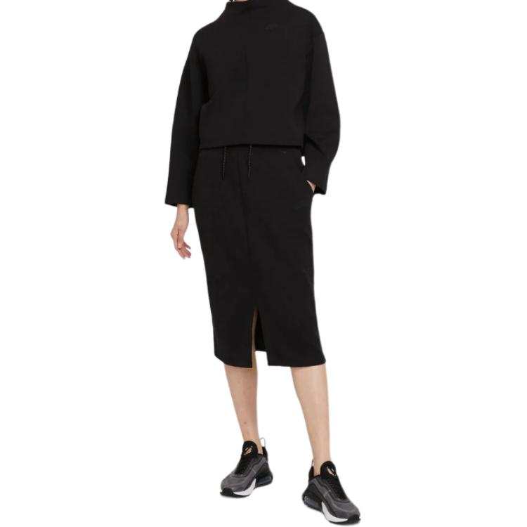 Nike Nike Casual Long Skirts Women's Black Moderate Midi Skirt