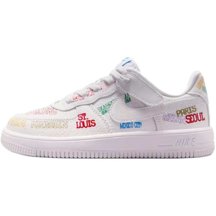 Nike Nike Air Force 1 Low top Kids' Skateboarding Shoes White Children Aged 3 7 Years Old