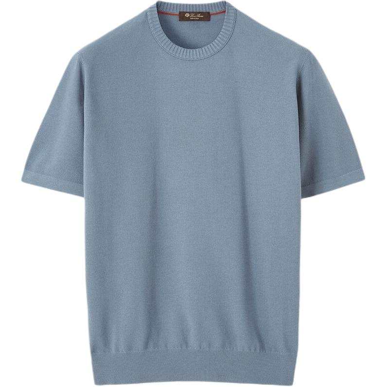 Loro Piana Knitwear Men's Mist Gray Crew Neck Moderate Other