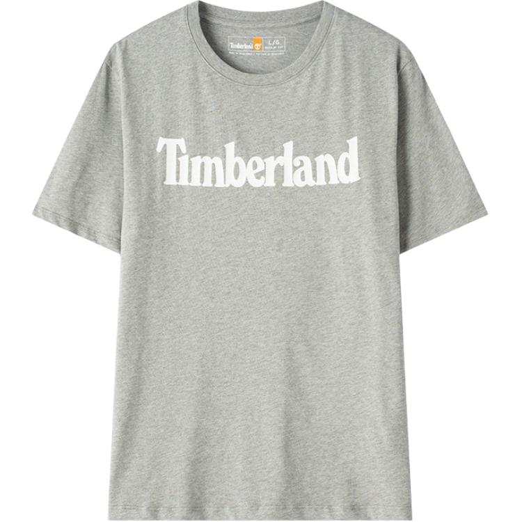 Timberland T Shirts Men's Gray V91 Crew Neck Moderate