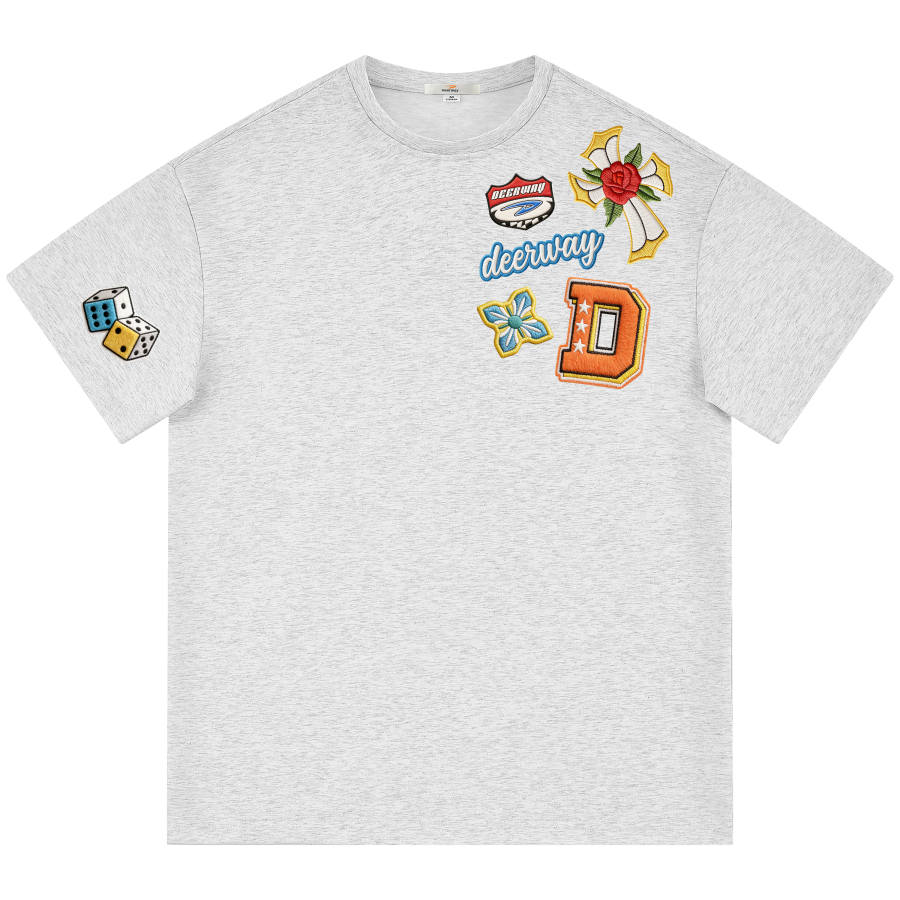 DEERWAY T Shirts Unisex Crew Neck Moderate Straight Fit