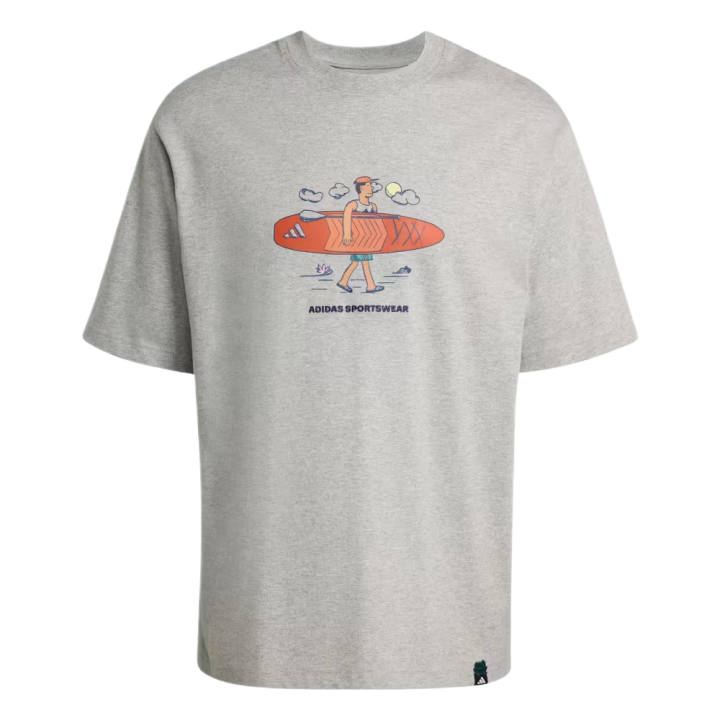 Adidas Adidas T Shirts Men's Medium Gray Heather Crew Neck