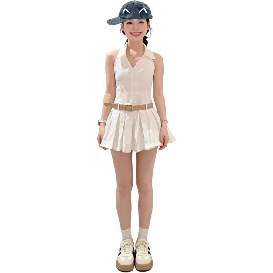 VENICEW Sleeveless Dress Women's