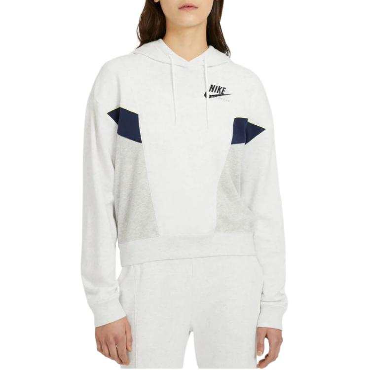 Nike Nike Sweatshirts Women's White Hooded Non Detachable Moderate