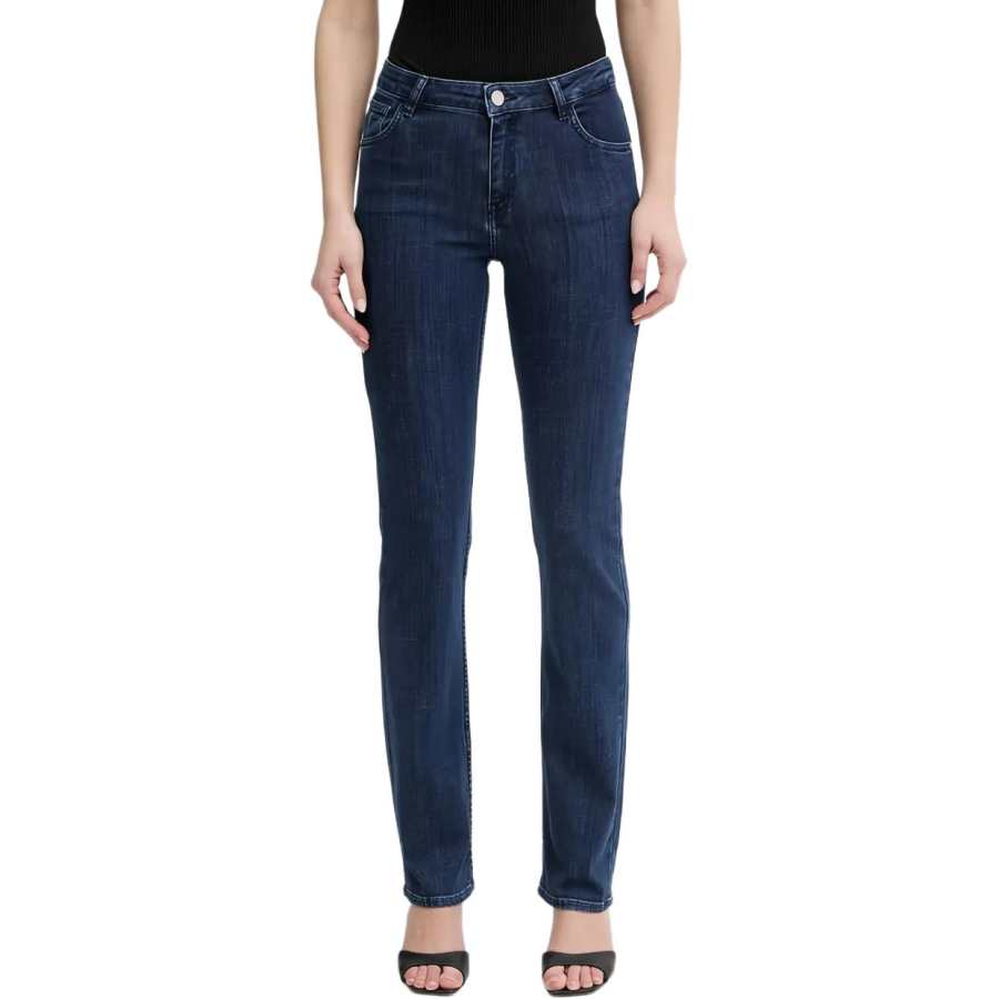 TRUSSARDI Jeans Women's Dark Blue Moderate Flared Pants