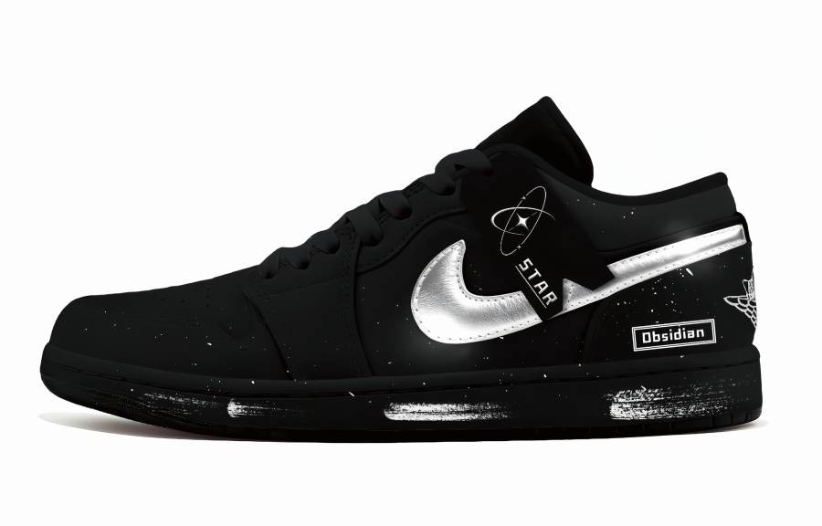 Jordan Jordan Air Jordan 1 Silver Wing, Fashion Classic, Comfortable Versatile Abrasion Resistant Low top