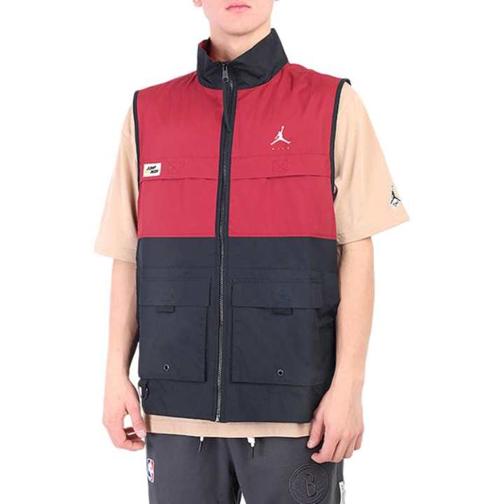 Jordan Jordan Vests Men's Red Black Stand Collar Other