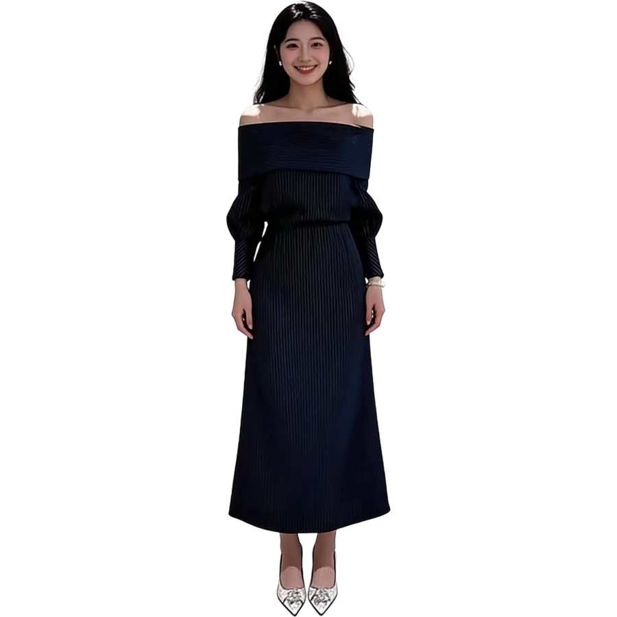 VENICEW Long Sleeved Dress Women's