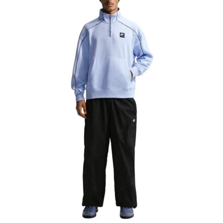 Nike Nike Sweatshirts Men's Blue Stand Collar Moderate