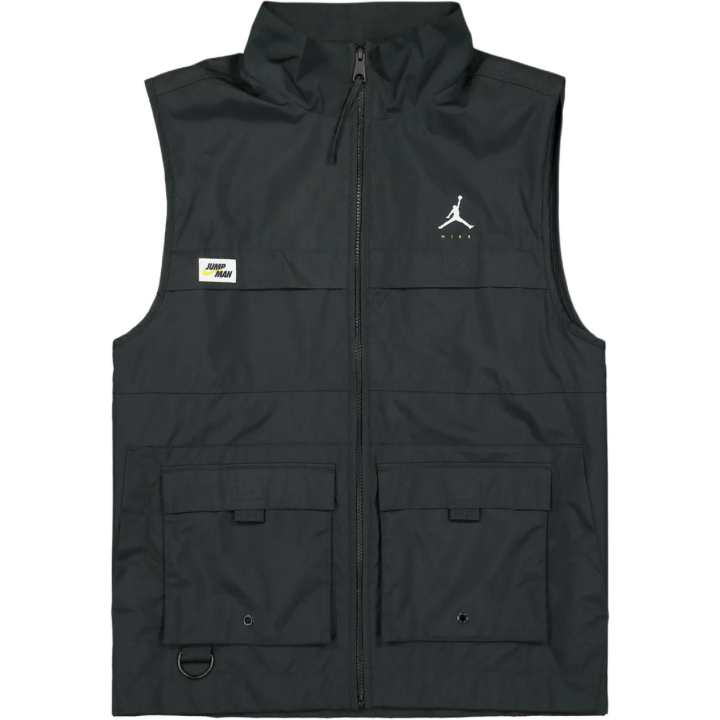 Jordan Jordan Vests Men's Black Stand Collar Other