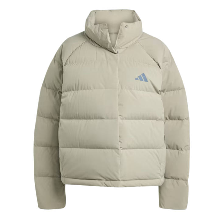 Adidas Adidas Down Jackets Women's Silver Pebble Stand Collar