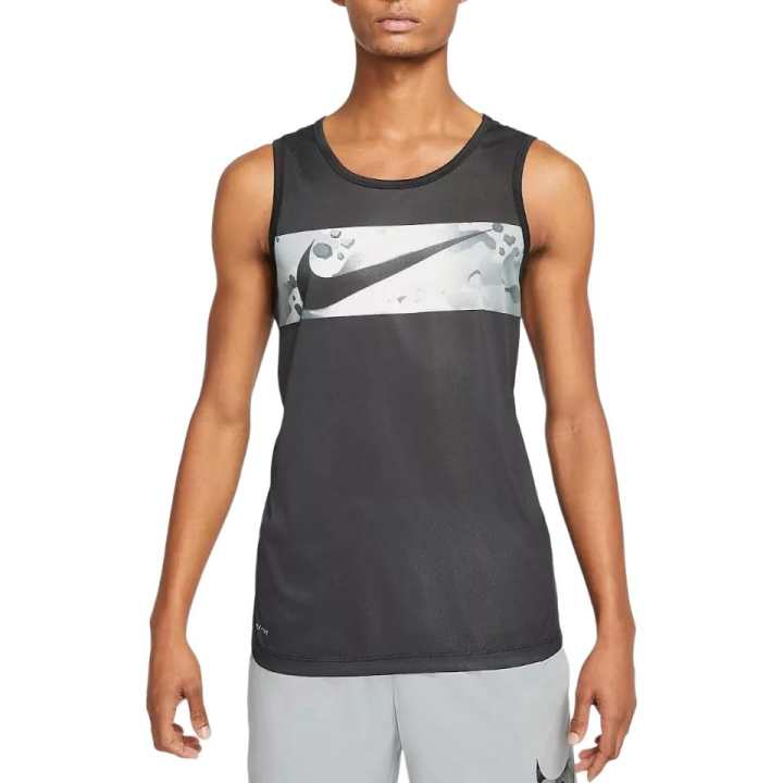 Nike Nike Tank Tops Men's Gray Crew Neck Moderate Other