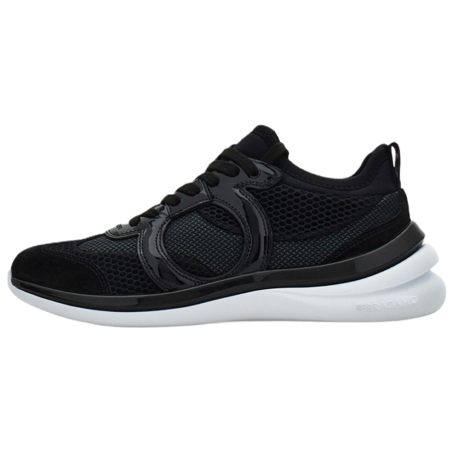 FERRAGAMO Gancini Low top Casual Shoes Women's Black