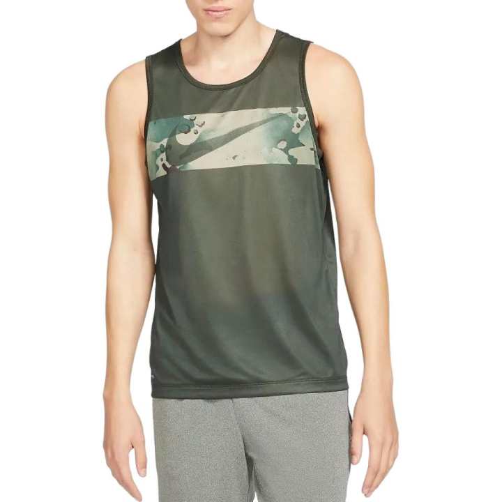 Nike Nike Tank Tops Men's Olive Green Crew Neck Moderate Other