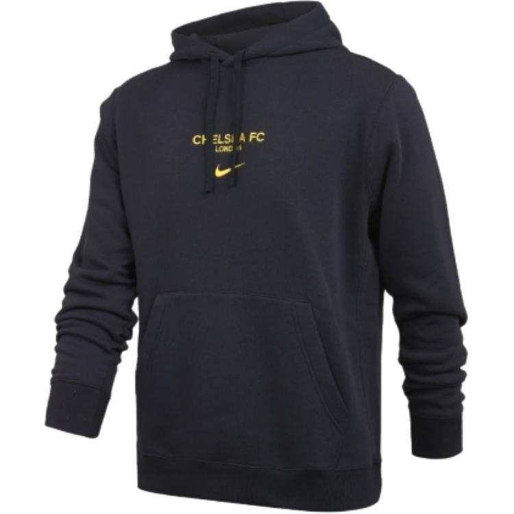 Nike Nike Club Sweatshirts Men's Black Hooded Moderate Straight Fit