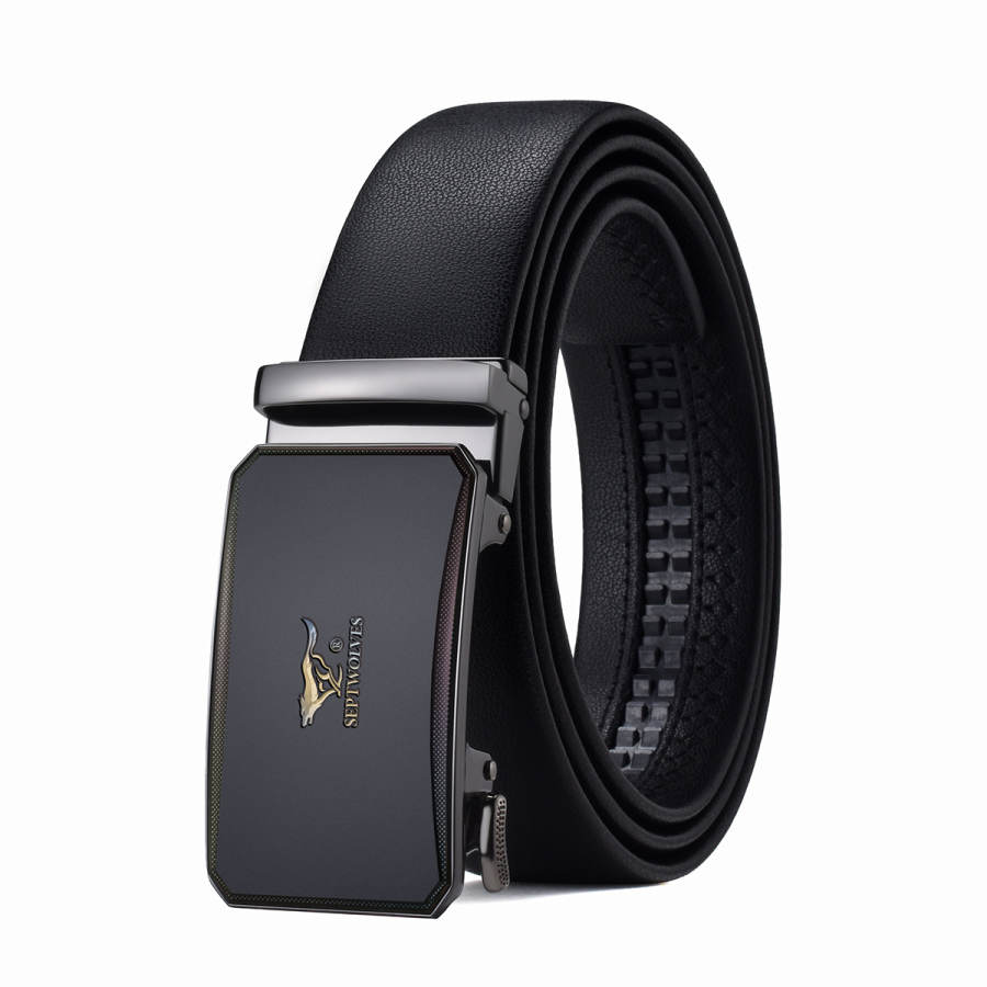 SEPTWOLVES SEPTWOLVES Cow Leather Automatic Buckle Belt Men's 3.5cm