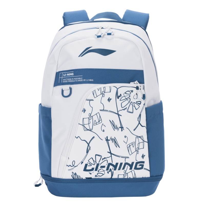 Li-Ning Li Ning Badminton Collection Polyester Sketch Bag Backpack Regular Unisex Blue