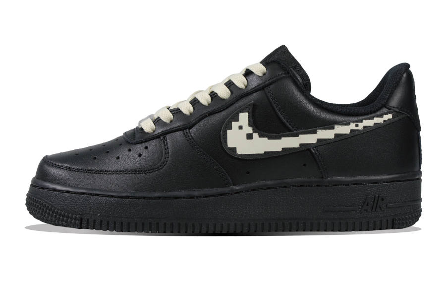 Nike Nike Air Force 1 Air Force 1, High Energy Pixel, Wild Culture Abrasion Resistant Low top Skateboard Shoes Unisex Black