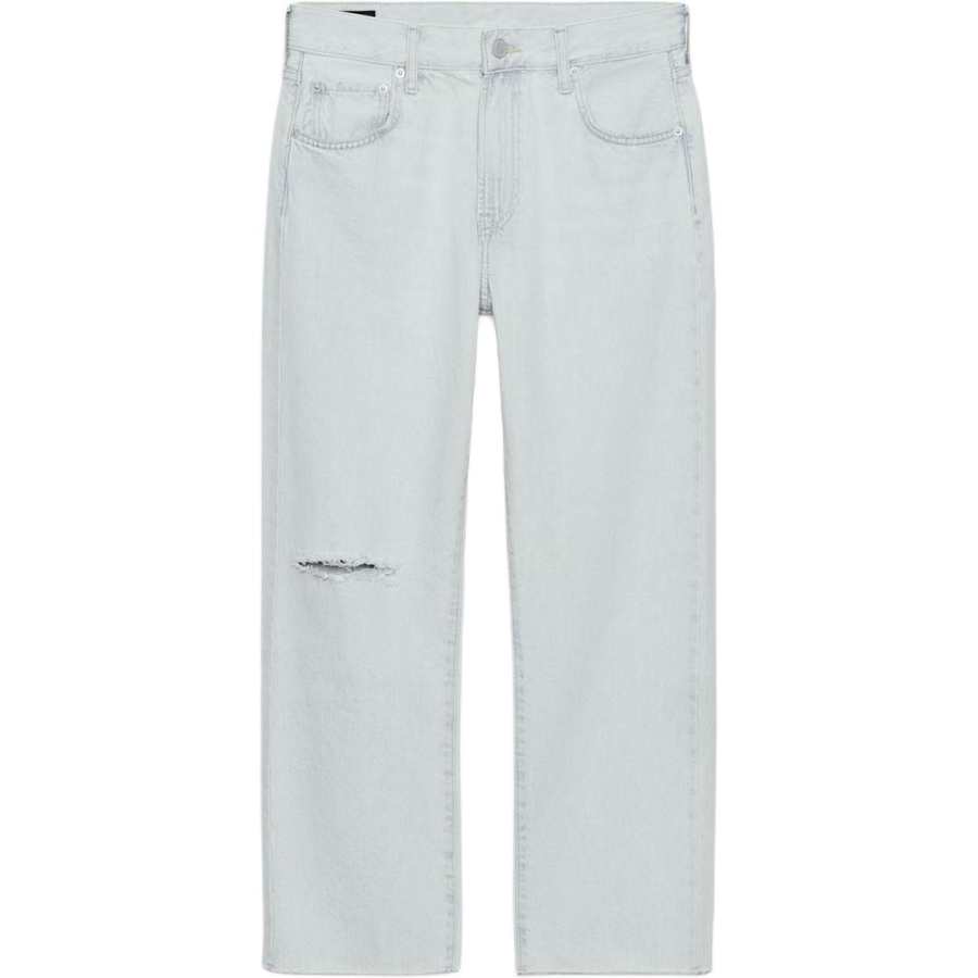ZARA Jeans Women's Light Blue Moderate Ripped Pants