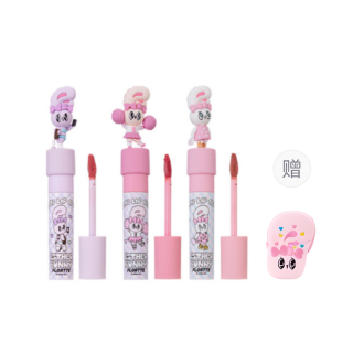 FLORTTE BUNNY Milk Cake Lipsticks Soft Matte Easy to Blend Complexion 2.3g*3