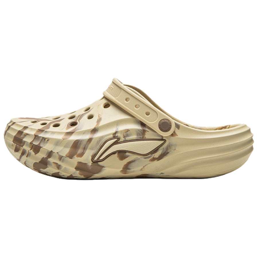Li-Ning Li Ning Soda EVA Trendy Clogs Unisex Khaki Brown