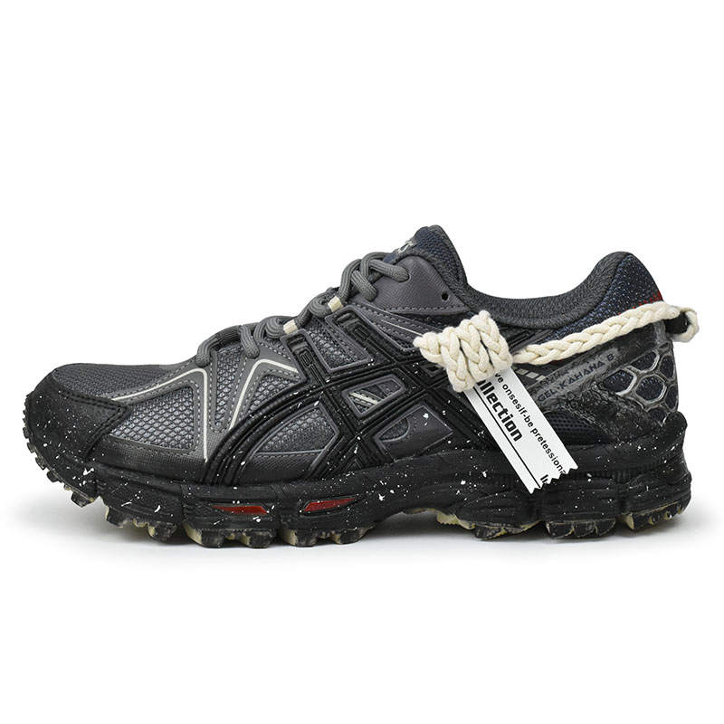 ASICS Gel Kahana 8 Slip Resistant Abrasion Resistant Low top Running Shoes Men's Black White