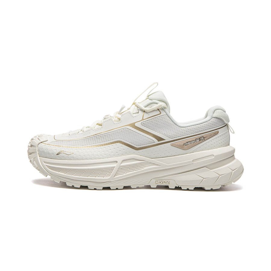 Li-Ning Li Ning Outdoor CF Tracing, Xingchuan 2 Mountaineering Hiking Shoes Unisex Champagne White/Chalk Gray