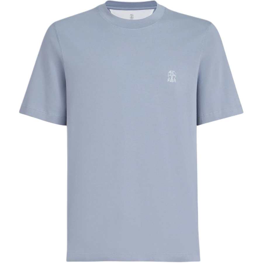 Brunello Cucinelli crew-neck logo-detail T-shirt