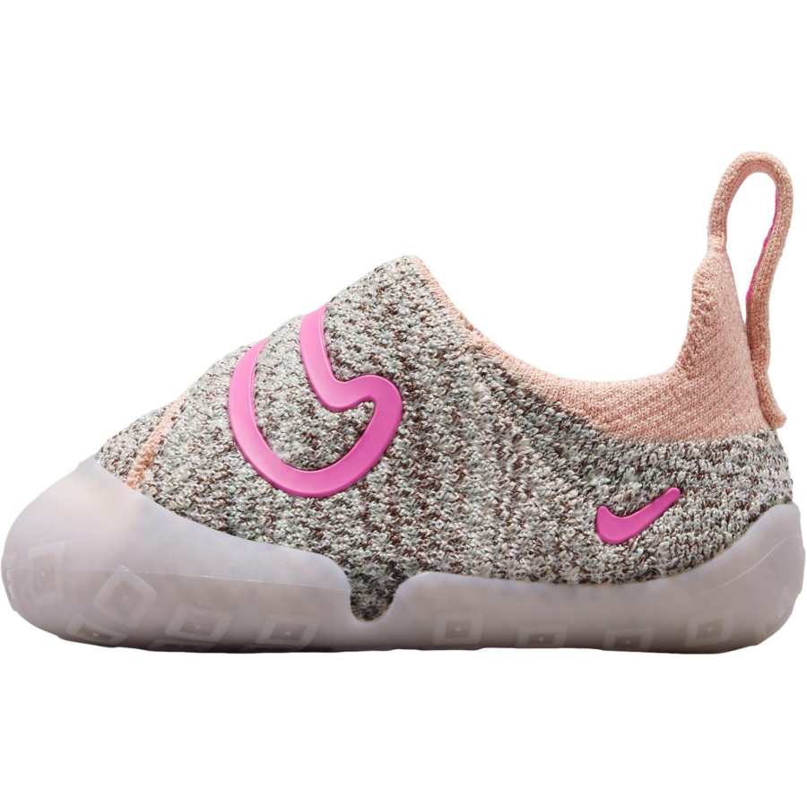 Nike Nike Swoosh 1 Low top Toddler Shoes Heather Gray Pink Infant And Toddler