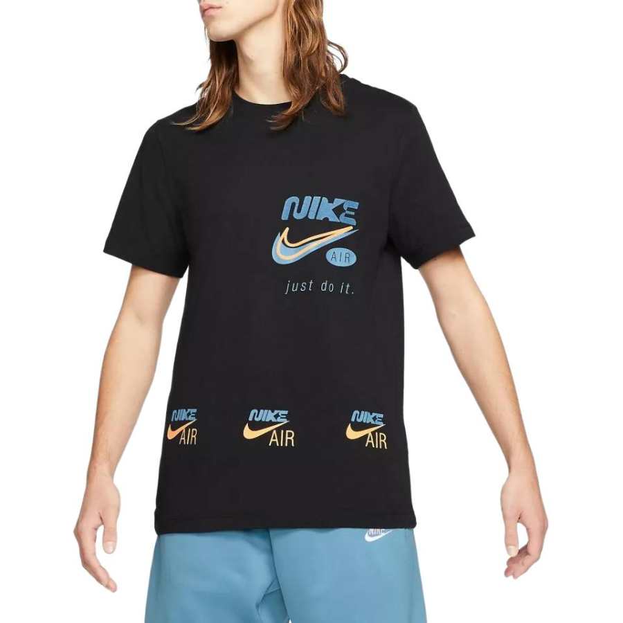 Nike Nike Sportswear T Shirts Men's Black Crew Neck