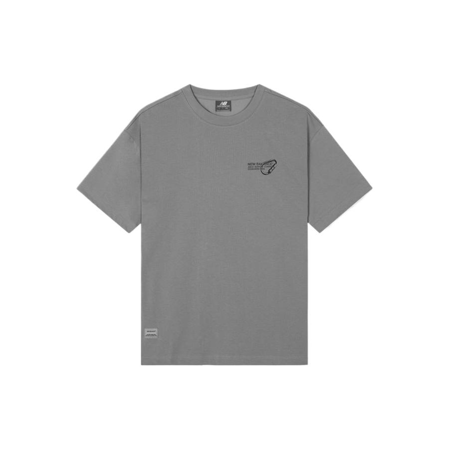 New Balance New Balance T Shirts Unisex Gray Crew Neck Moderate