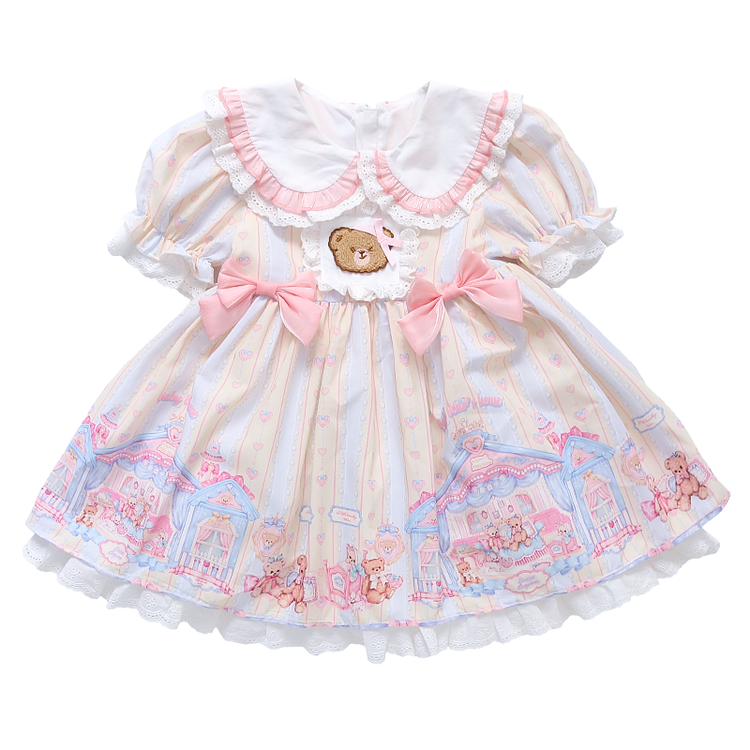 Lanza Lanza Kids Dresses Lapel Moderate