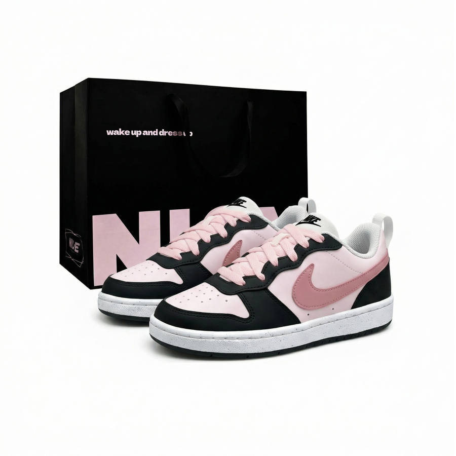Nike Nike Court Borough Blackberry Powderberry Abrasion Resistant Lightweight Low top Skateboard Shoes Women's