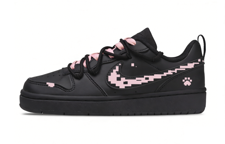 Nike Nike Court Borough Leather Low top Skateboard Shoes Women's Black